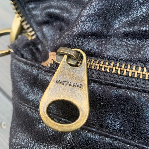 Matt & Nat Vegan Zipper Trim Envelope Bag/Clutch - Picture 4 of 7